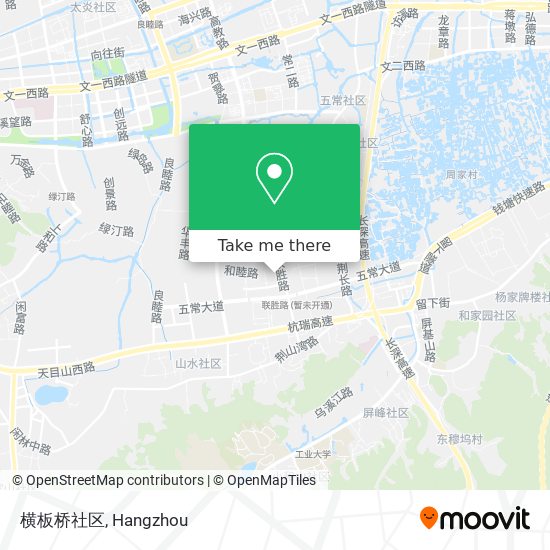横板桥社区 map