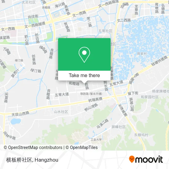 横板桥社区 map