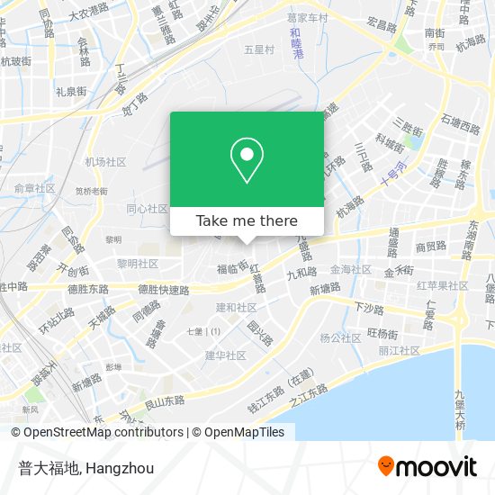 普大福地 map