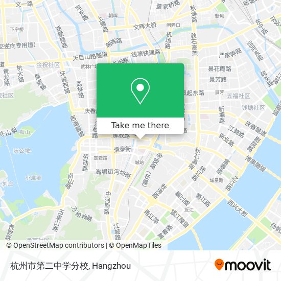 杭州市第二中学分校 map