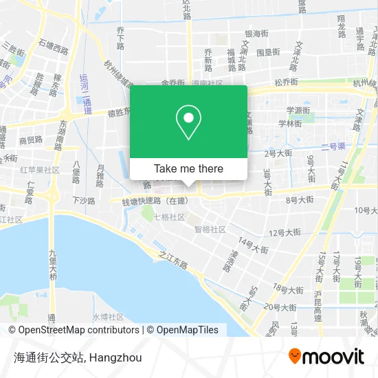 海通街公交站 map