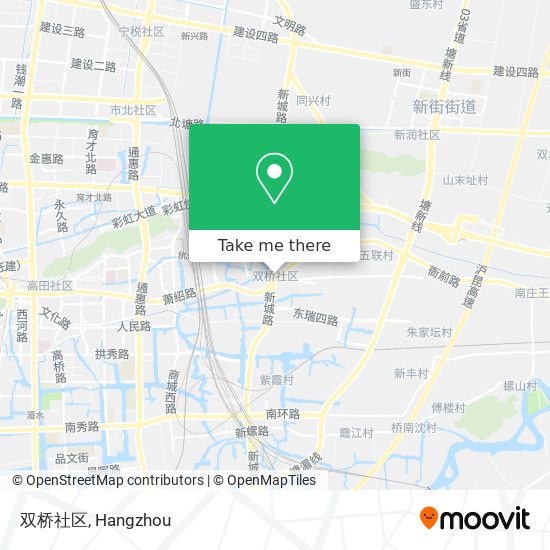双桥社区 map