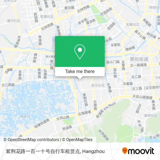 紫荆花路一百一十号自行车租赁点 map