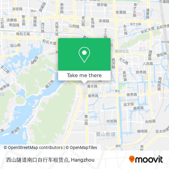 西山隧道南口自行车租赁点 map