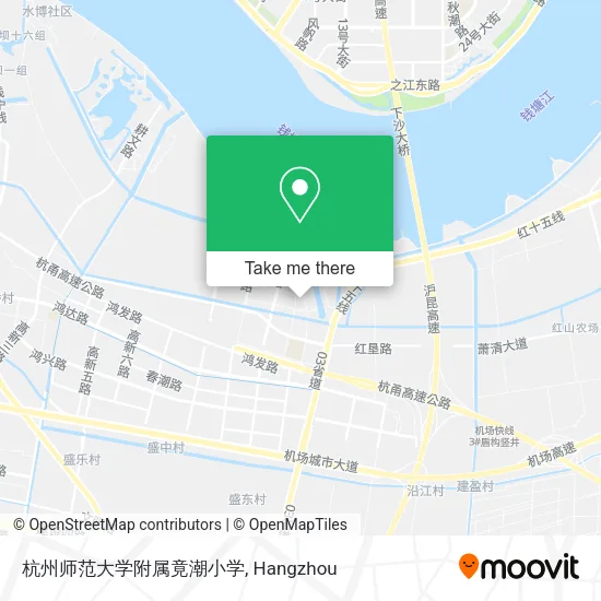杭州师范大学附属竟潮小学 map