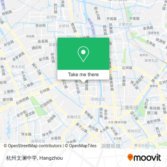 杭州文澜中学 map