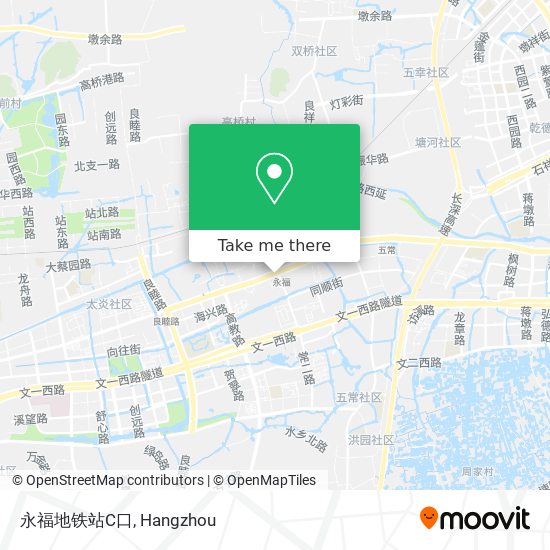 永福地铁站C口 map
