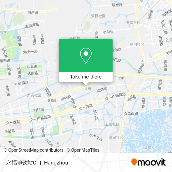 永福地铁站C口 map