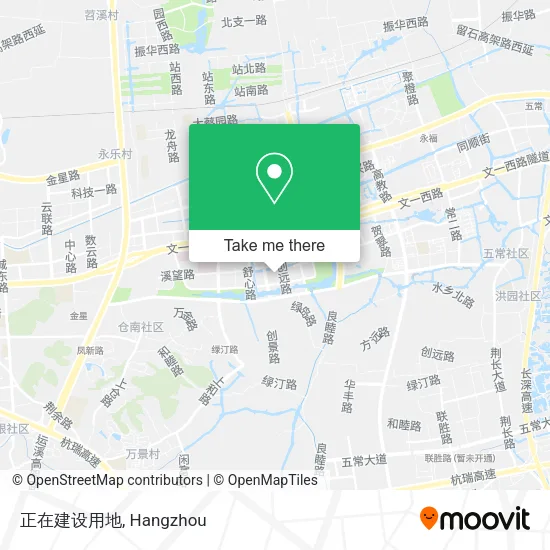 正在建设用地 map
