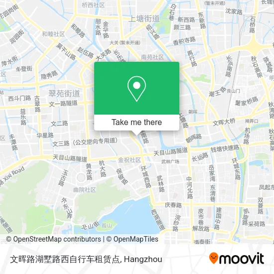文晖路湖墅路西自行车租赁点 map