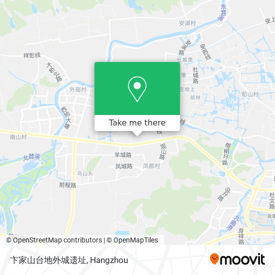 卞家山台地外城遗址 map