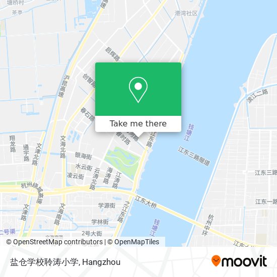 盐仓学校聆涛小学 map