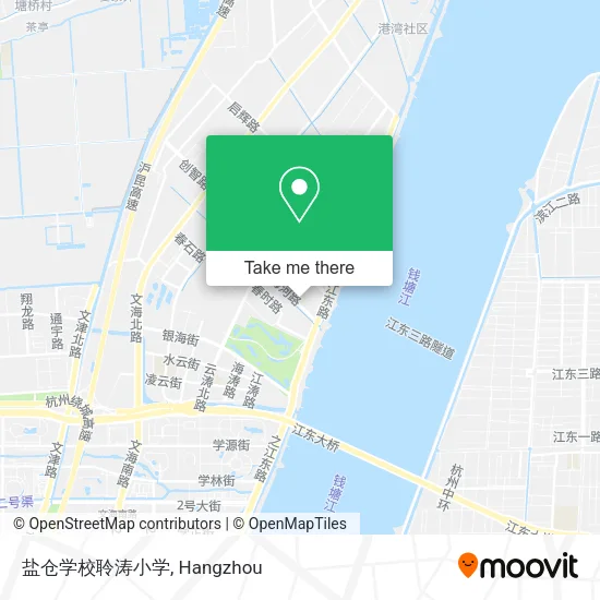 盐仓学校聆涛小学 map