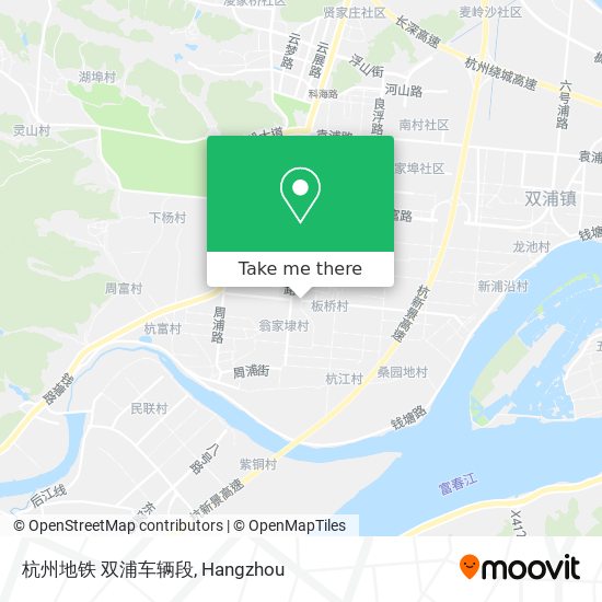 杭州地铁 双浦车辆段 map