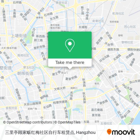 三里亭顾家畈红梅社区自行车租赁点 map
