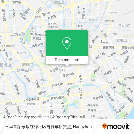 三里亭顾家畈红梅社区自行车租赁点 map