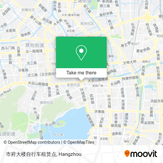 市府大楼自行车租赁点 map