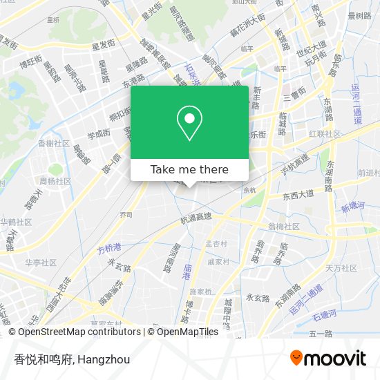 香悦和鸣府 map