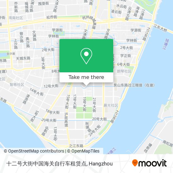 十二号大街中国海关自行车租赁点 map