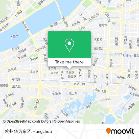 杭州华为东区 map