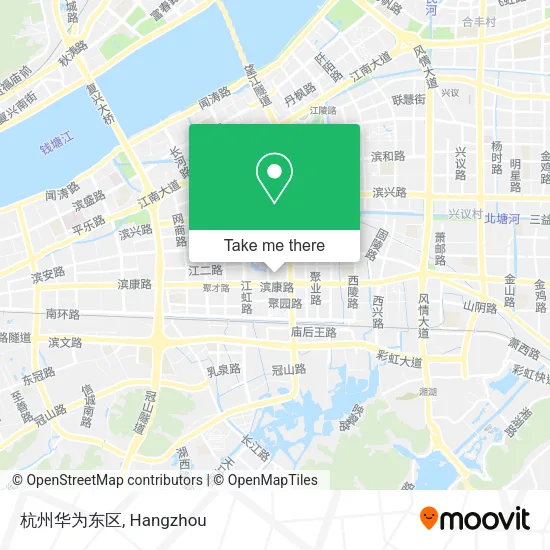 杭州华为东区 map