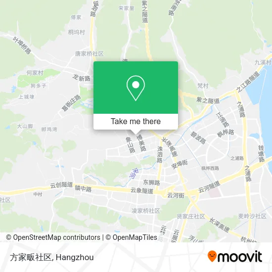 方家畈社区 map