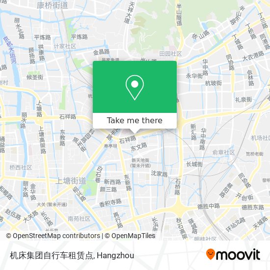 机床集团自行车租赁点 map