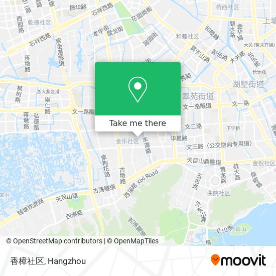 香樟社区 map
