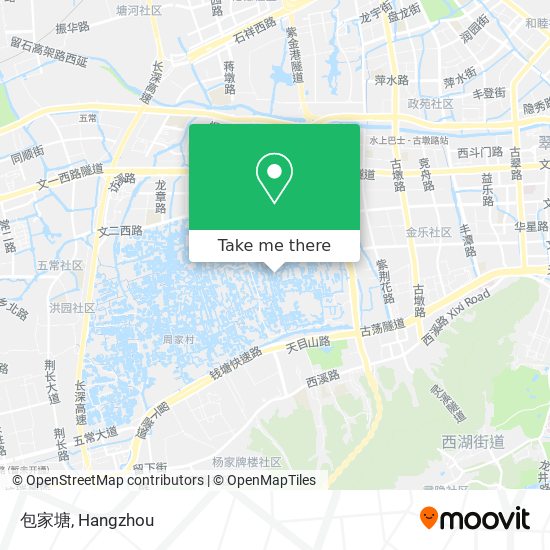 包家塘 map