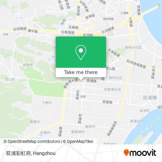 双浦彩虹府 map