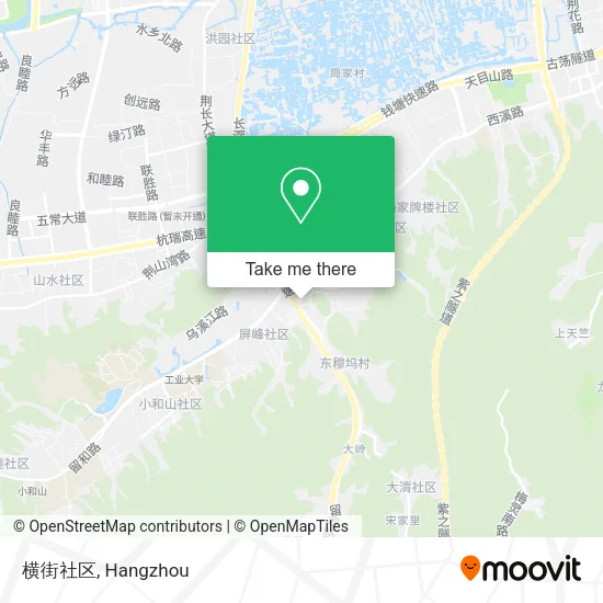 横街社区 map