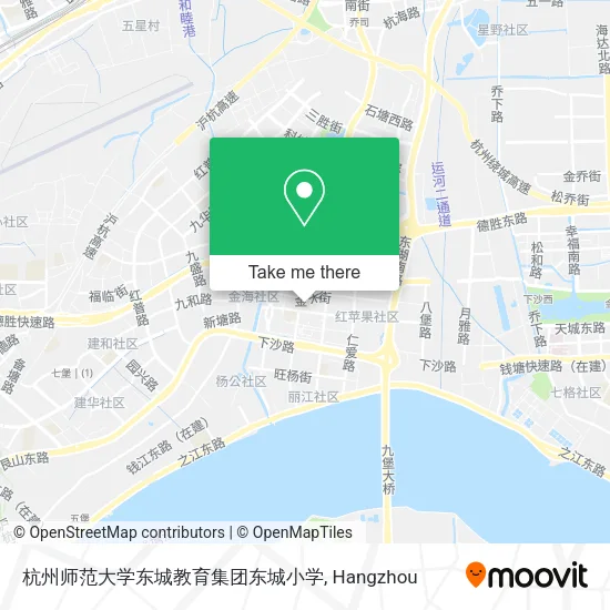 杭州师范大学东城教育集团东城小学 map