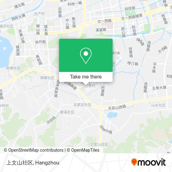 上文山社区 map