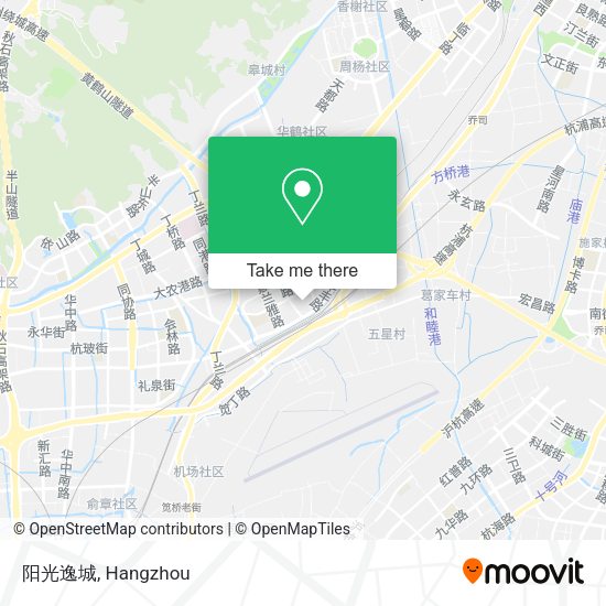 阳光逸城 map