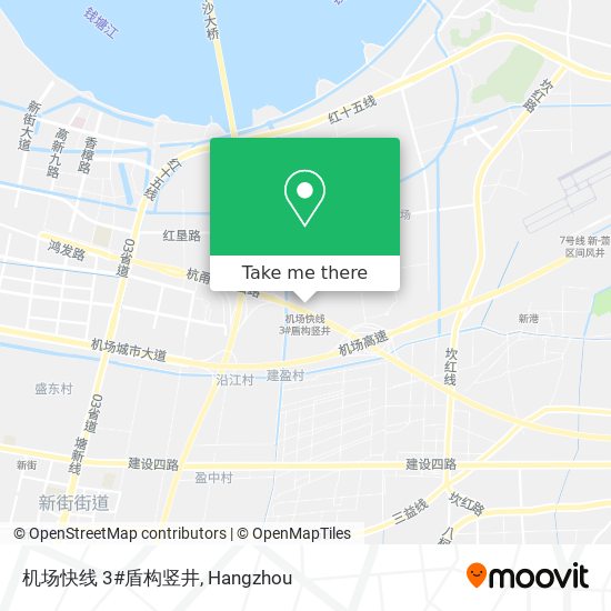 机场快线 3#盾构竖井 map