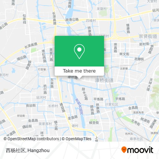 西杨社区 map