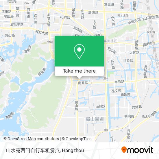 山水苑西门自行车租赁点 map