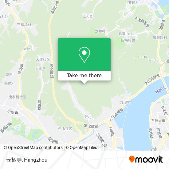 云栖寺 map