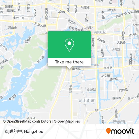 朝晖初中 map