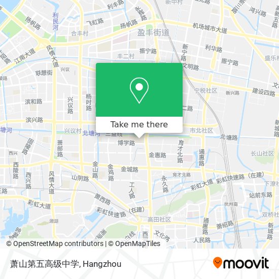 萧山第五高级中学 map