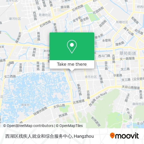 西湖区残疾人就业和综合服务中心 map