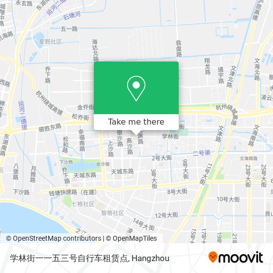 学林街一一五三号自行车租赁点 map