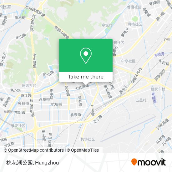 桃花湖公园 map