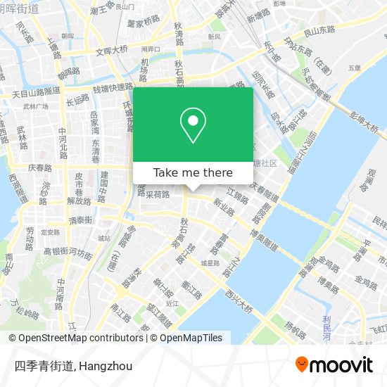 四季青街道 map
