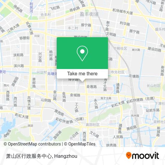 萧山区行政服务中心 map