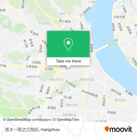 浙大一院之江院区 map