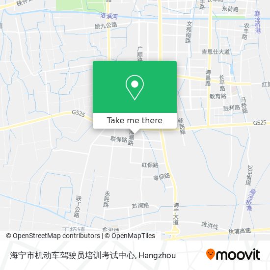 海宁市机动车驾驶员培训考试中心 map
