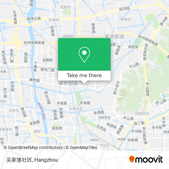 吴家墩社区 map