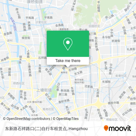 东新路石祥路口(二)自行车租赁点 map