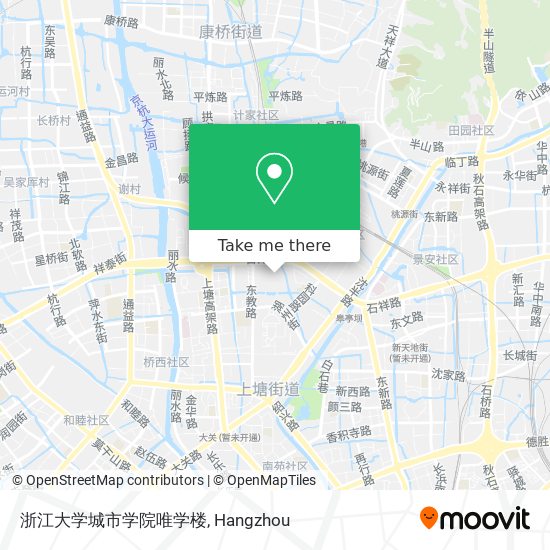 浙江大学城市学院唯学楼 map